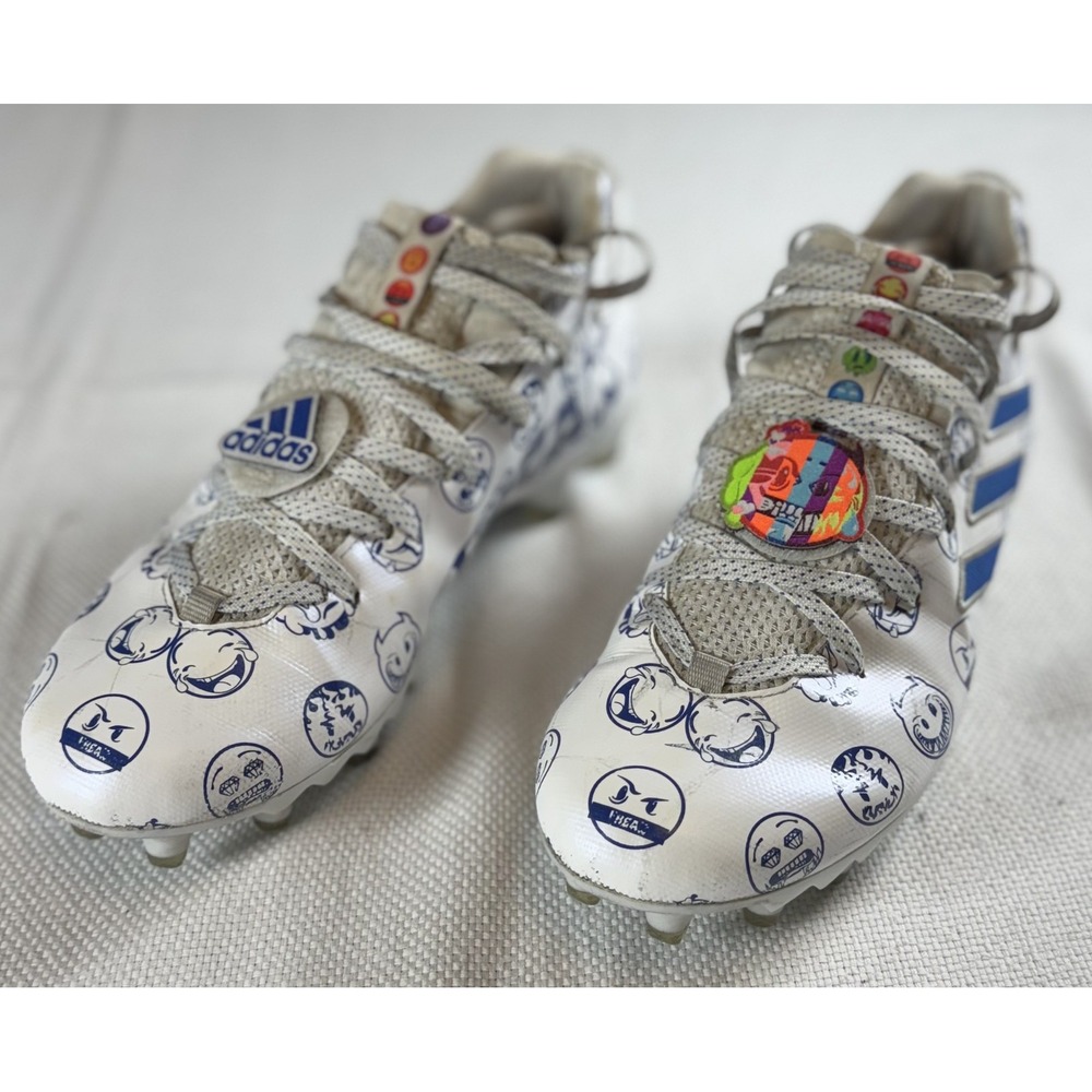 Adidas Freak Football Shoes Sz 9.5 Mens Multicolor Cartoon Emoji Cleats Athletic